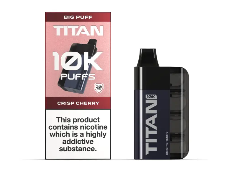  Crisp Cherry Titan 10K Disposable Vape 20mg 